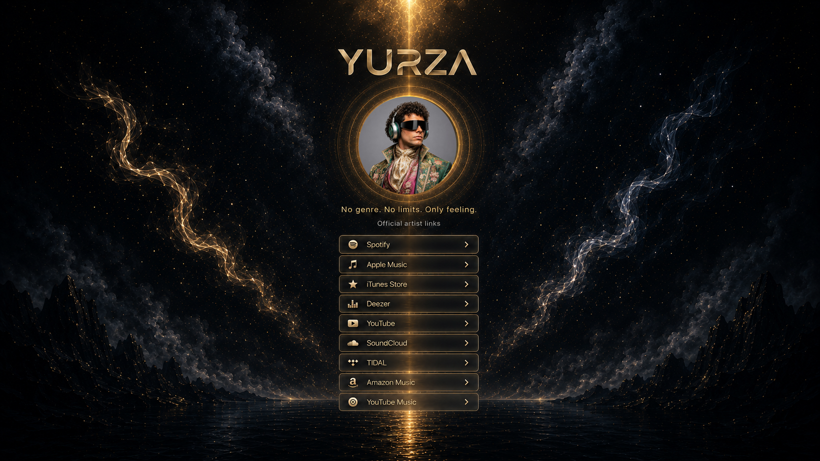 YURZA — Official Website. No genre. No limits. Only feeling. Official artist links.